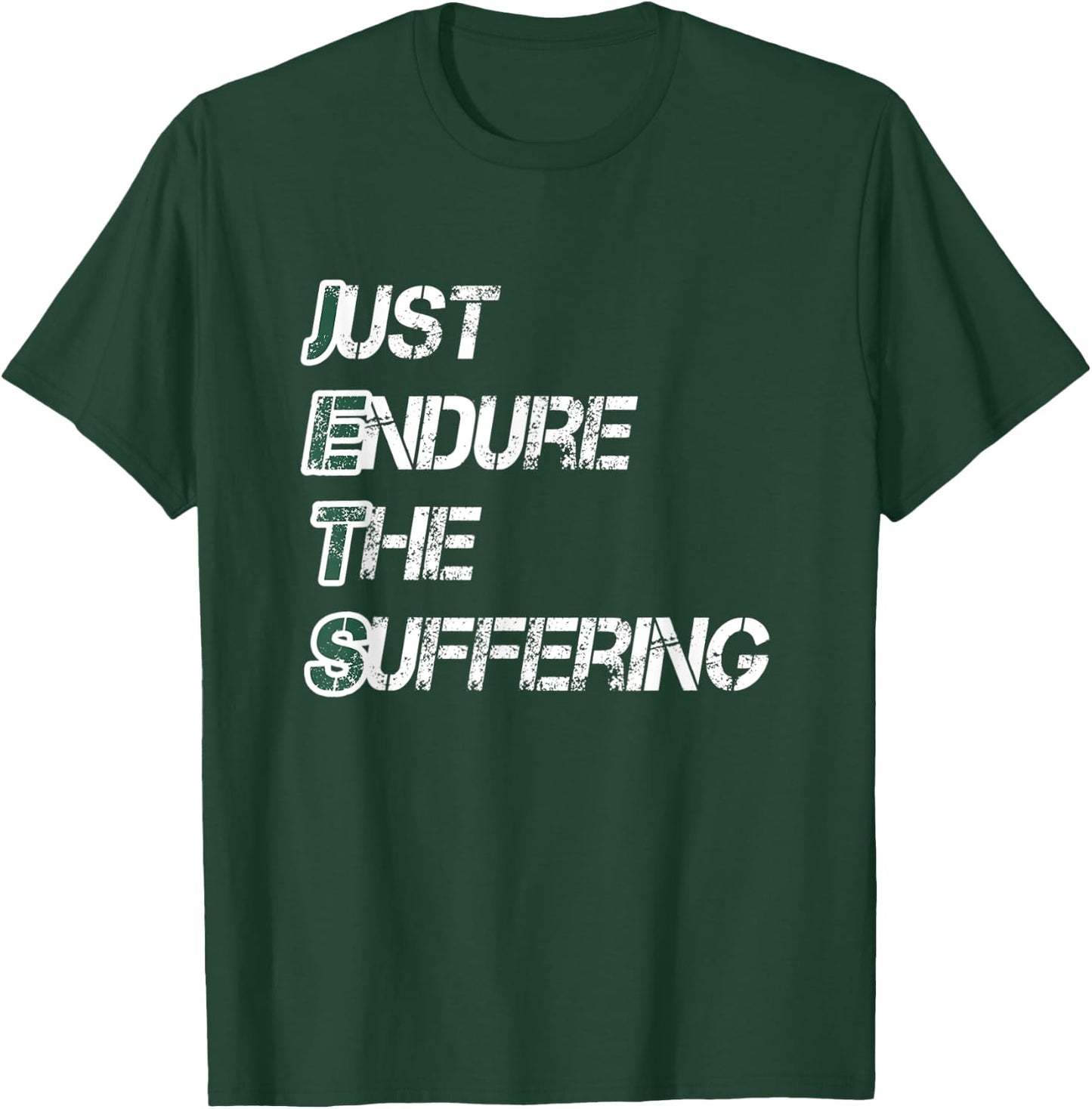 Just Endure the Suffering New York Football Team Distressed T-Shirt - T-Shirt | Forest