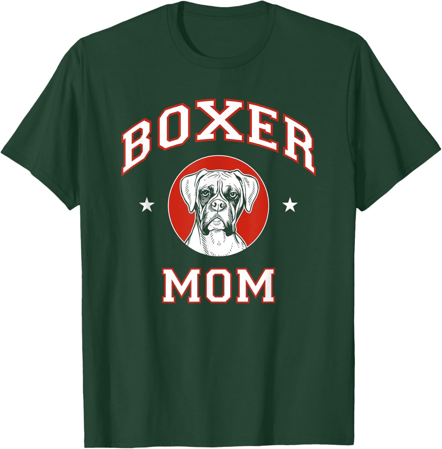 Boxer Mom Dog Mother Men Women Girls Kids T-Shirt - T-Shirt | Forest