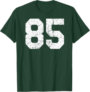 #85 Jersey Uniform Varsity Sports Number, 85th T-Shirt - T-Shirt | Forest