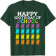 100 Days Of School Student Teacher T-Shirt - T-Shirt | Forest