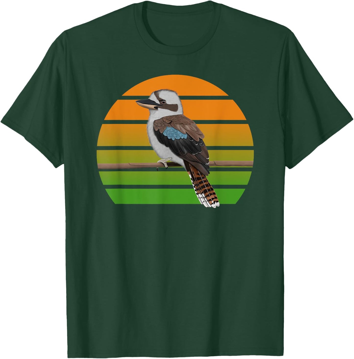 Kookaburra Bird Birder Birdlover Birdwatcher Animal T-Shirt - T-Shirt | Forest