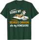 Sorry My Bearded Dragon Ate My Homework Teacher Student Women Kids T-Shirt - T-Shirt | Forest