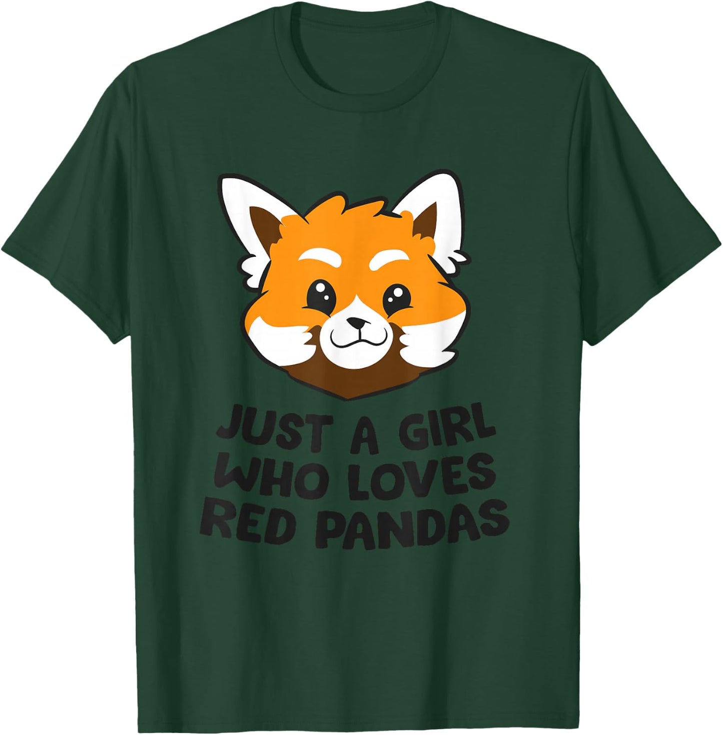 Red Panda Just a Girl Who Loves Red Pandas T-Shirt - T-Shirt | Forest