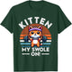 Kitten My Swole On. Funny Gym Weightlifting For Cat Lovers Women T-Shirt - T-Shirt | Forest