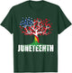 American Grown African Root Tree Juneteenth Black Freedom T-Shirt - T-Shirt | Forest
