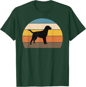 Cool Retro Sunset Labradors Great Labrador Owner / Lover T-Shirt - T-Shirt | Forest