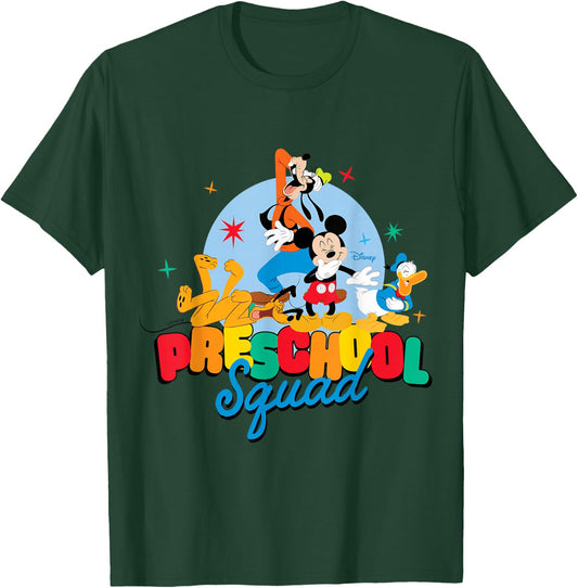 Mickey & Friends - Preschool Squad Mickey Goofy Donald Pluto T-Shirt - T-Shirt | Forest