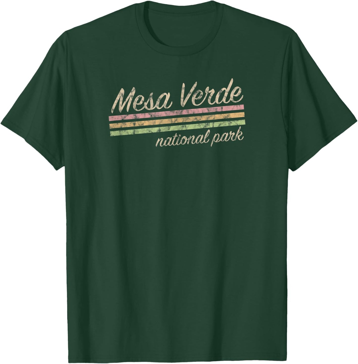 Mesa Verde National Park Retro Vintage T-Shirt - T-Shirt | Forest