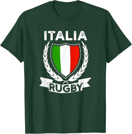 Rugby Italia Rugby Shirt For Italians And Italy Fans T-Shirt - T-Shirt | Forest