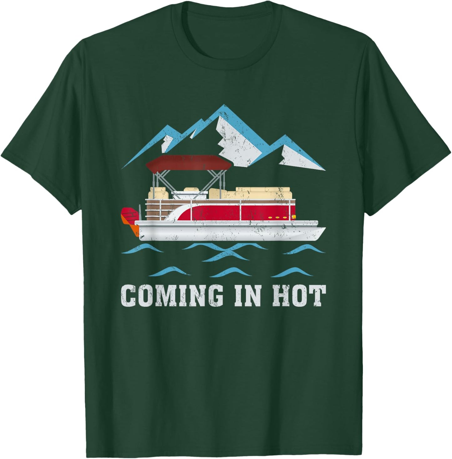 Summer Vacation Pontoon Coming In Hot Women T-Shirt - T-Shirt | Forest