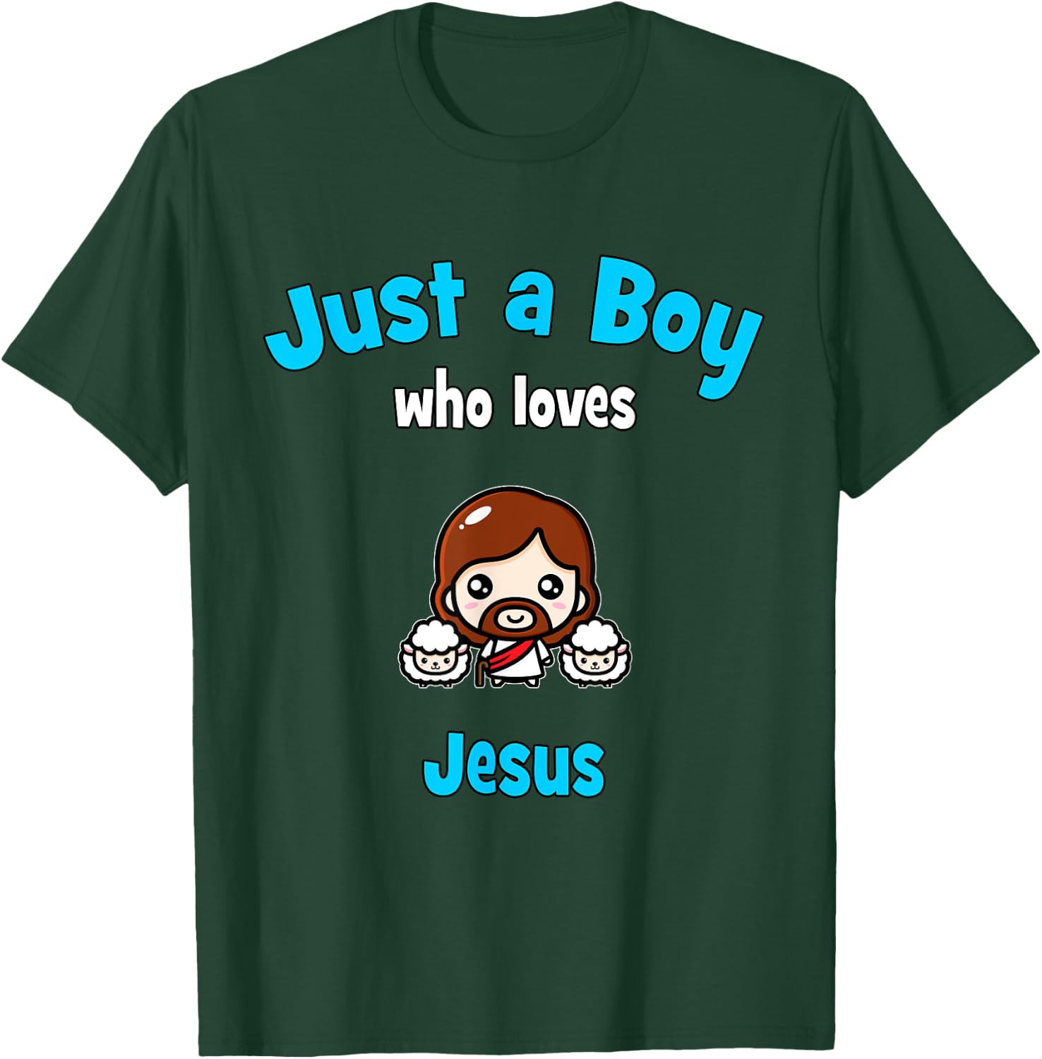 Jesus Shirt for Boys | Kids Jesus T-Shirt - T-Shirt | Forest