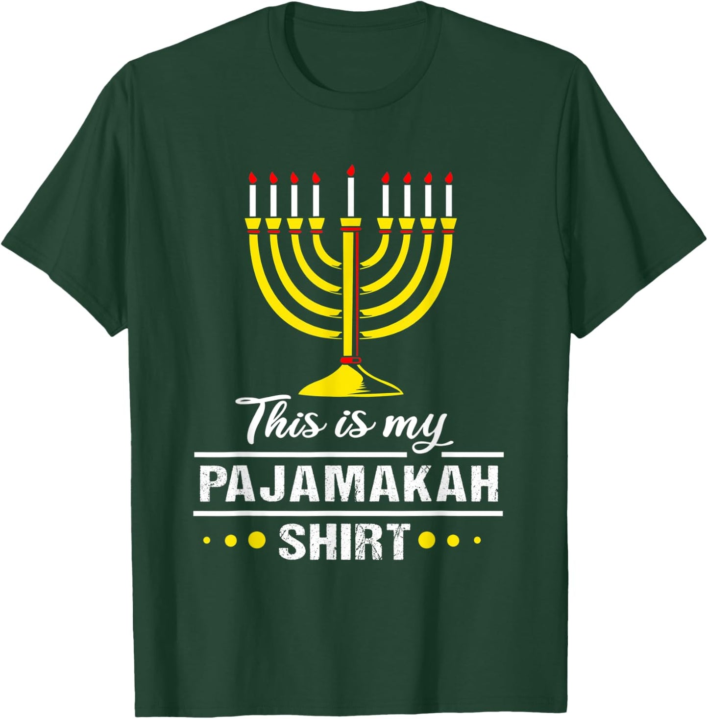 Chanukah Pajamas For Family Hanukkah Pajamakah T-Shirt - T-Shirt | Forest