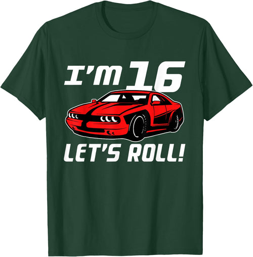 Funny 16th Birthday Gift Race Car Driver Boys 16 Years Old