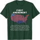 1St First Amendment U.S. Constitution Patriot US History T-Shirt - T-Shirt | Forest