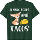 Fennec Foxes and Tacos Funny Fennec Fox and Taco Lover T-Shirt - T-Shirt | Forest