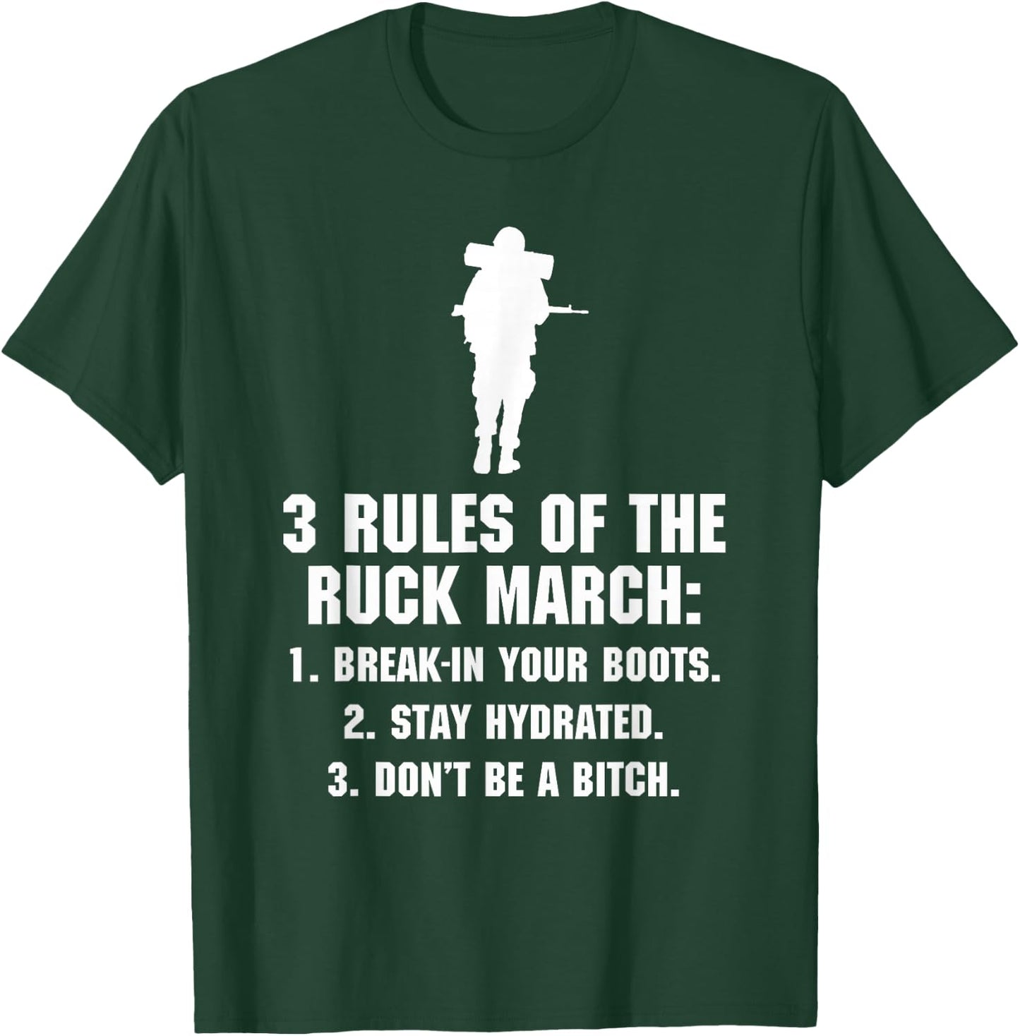 3 Rules of the Ruck March T-Shirt - T-Shirt | Forest