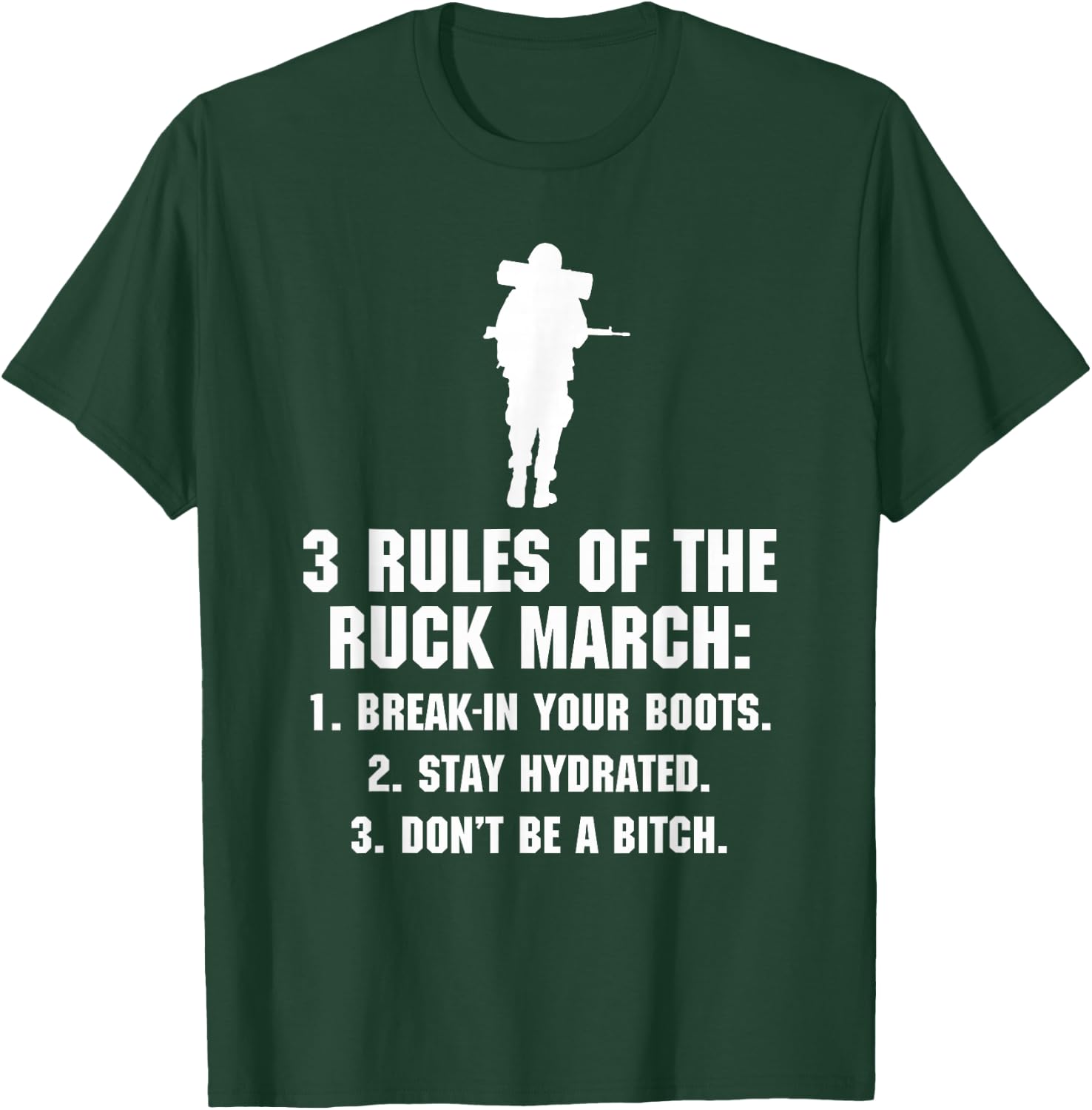 3 Rules of the Ruck March T-Shirt - T-Shirt | Forest
