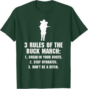 3 Rules of the Ruck March T-Shirt - T-Shirt | Forest