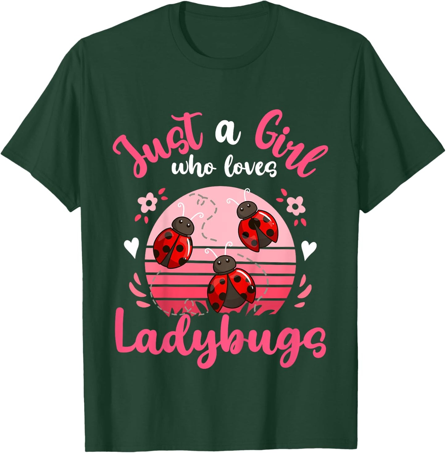 Kids Ladybug Just a Girl Who Loves Ladybugs T-Shirt - T-Shirt | Forest