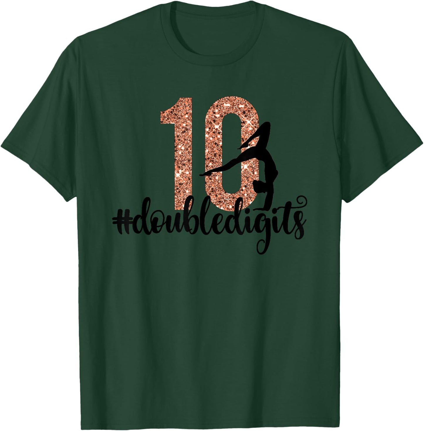 10th Birthday Gift Double Digit Girl Ten 10 T-Shirt - T-Shirt | Forest