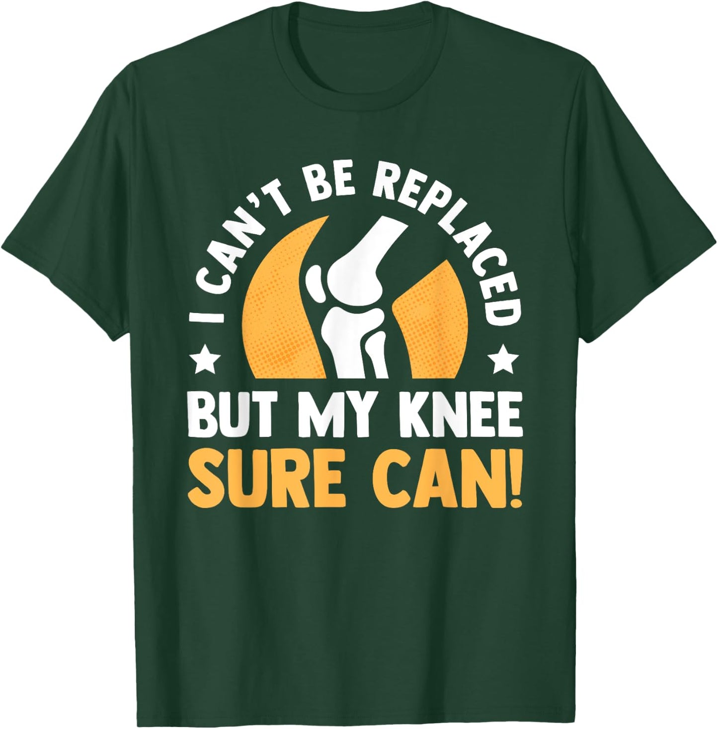 Funny Knee Replacement Bionic Surgery ACL Get Well Soon Gift T-Shirt - T-Shirt | Forest
