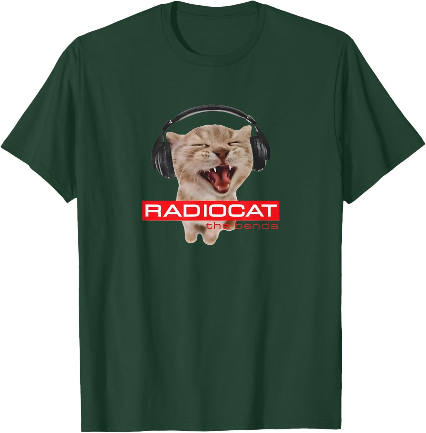 Kitten Headphones Cat Tech House Music Funny Cat Lover Women T-Shirt - T-Shirt | Forest