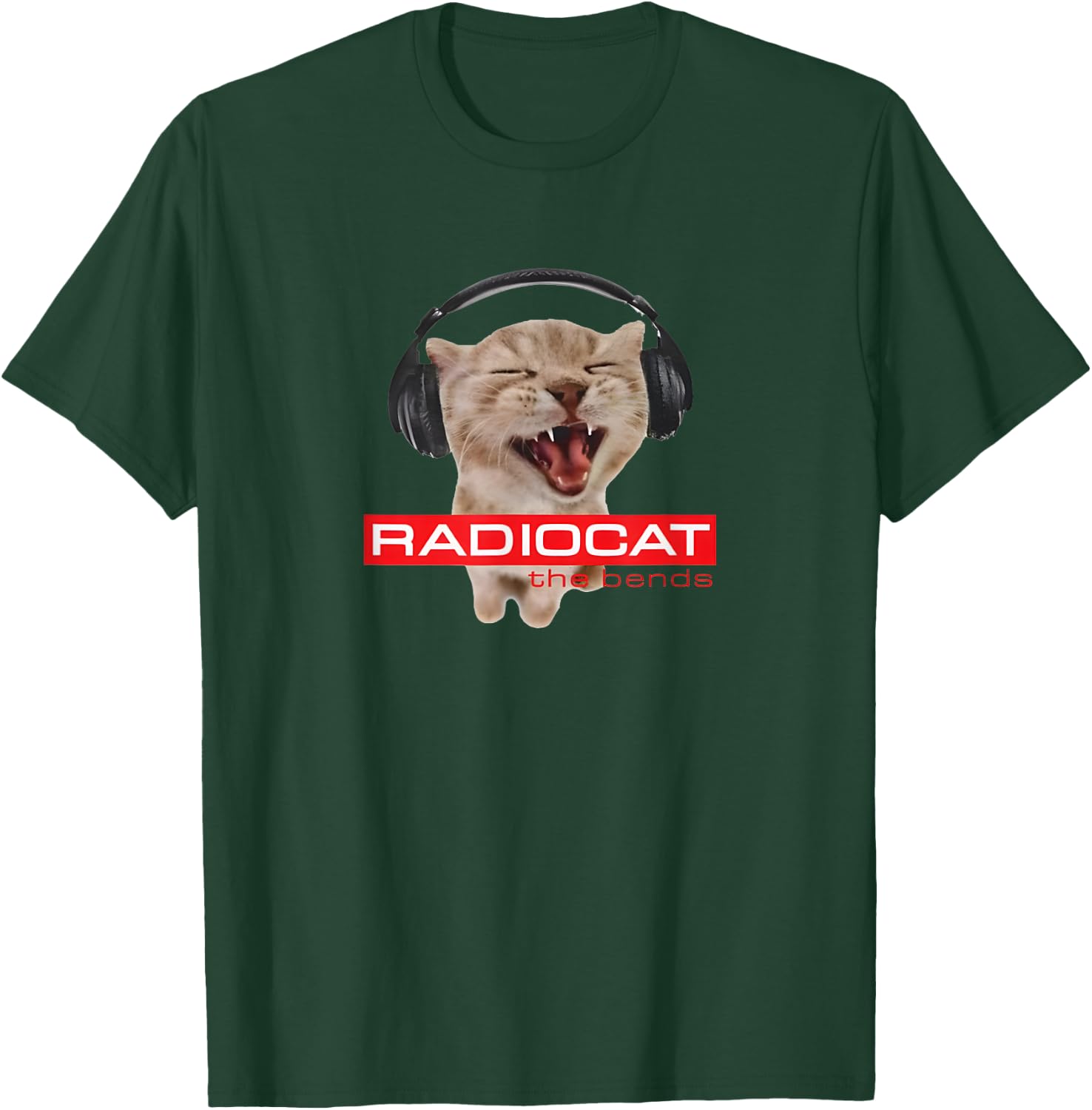 Kitten Headphones Cat Tech House Music Funny Cat Lover Women T-Shirt - T-Shirt | Forest
