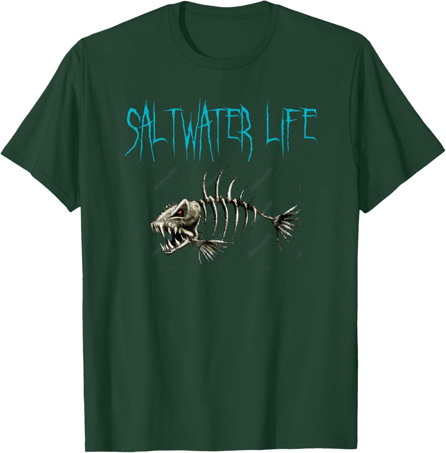 Saltwater Life Fishing Shirt Gift T-Shirt - T-Shirt | Forest