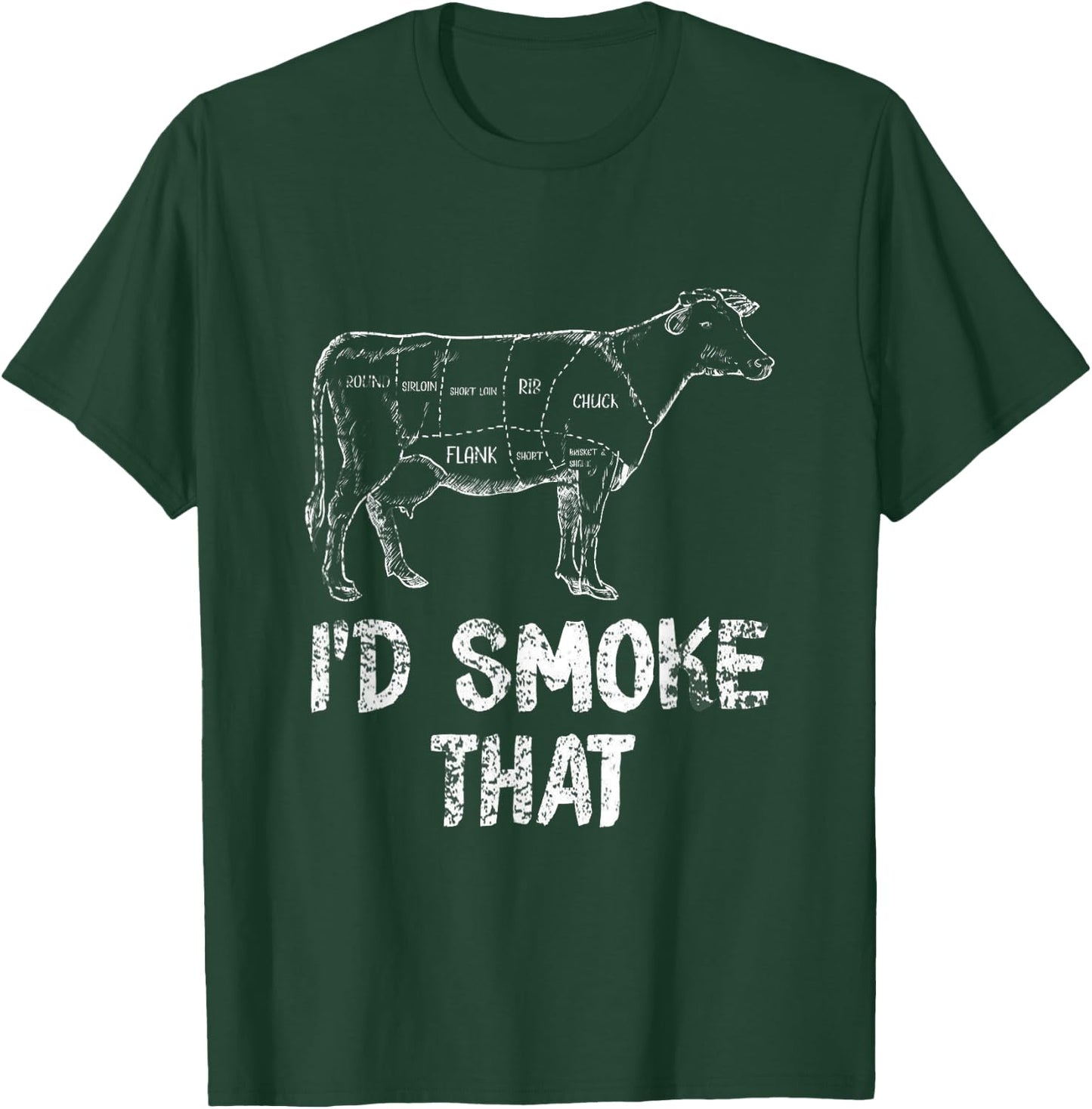 Id Smoke That BBQ T-Shirt - T-Shirt | Forest