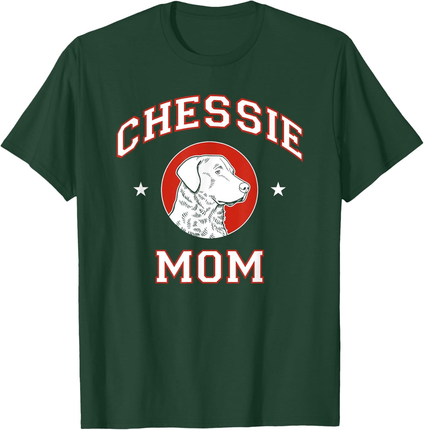 Chesapeake Bay Retriever Mom Dog Mother Women Girls Kids T-Shirt - T-Shirt | Forest