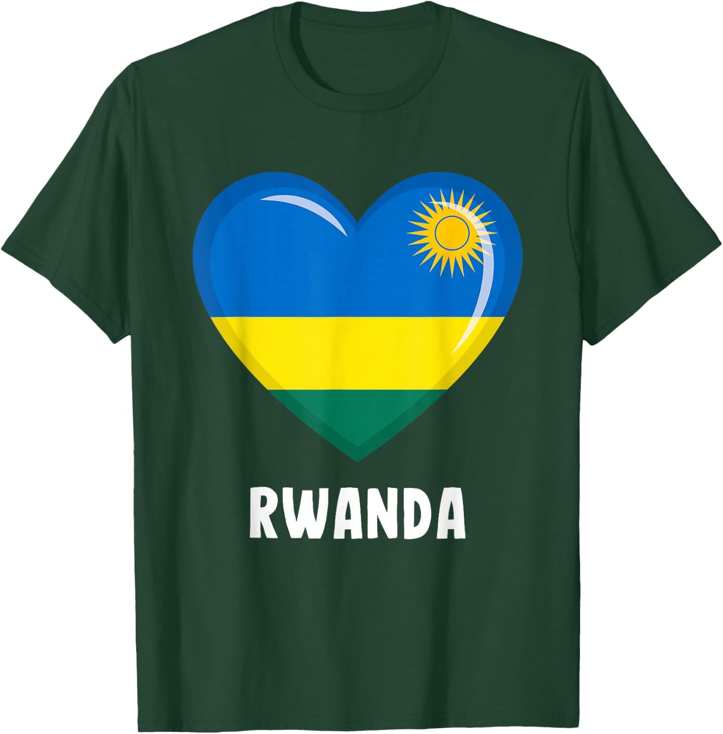 Rwanda flag jersey, Rwanda T-Shirt - T-Shirt | Forest