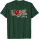 LOVE LIKE JESUS Leopard Print Christian Religion T-Shirt - T-Shirt | Forest