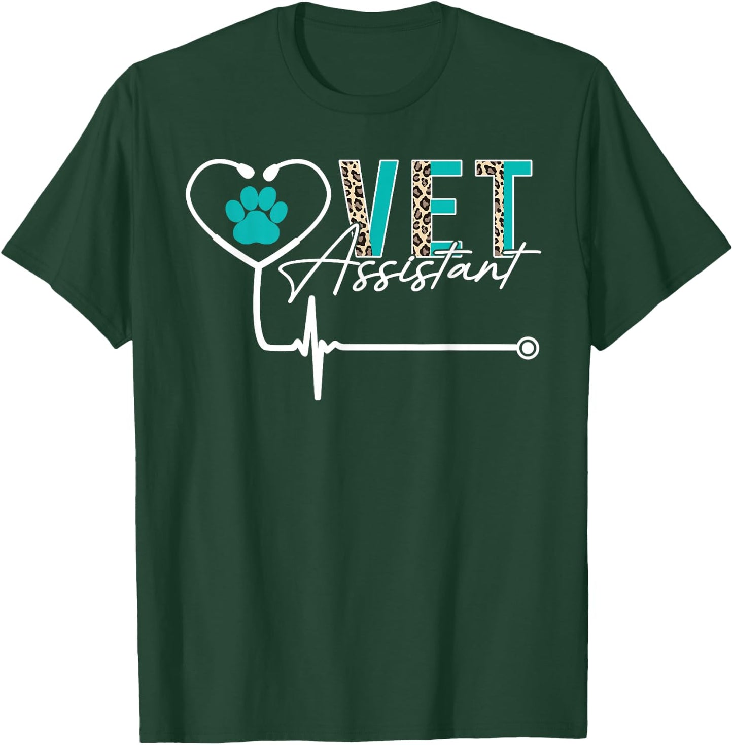 Veterinary Assistant Funny Vet Assistant T-Shirt - T-Shirt | Forest