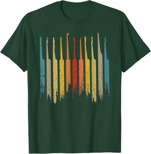 Lock Picks Retro Lock Picking - Lock Picker and Locksmith T-Shirt - T-Shirt | Forest