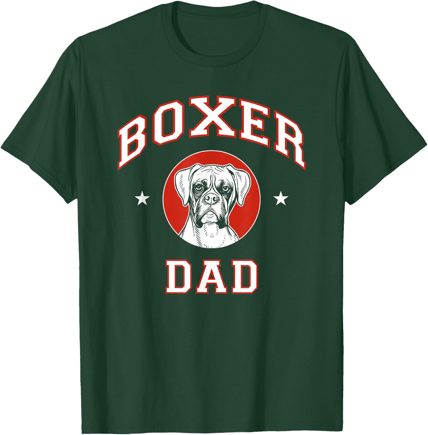 Boxer Dad Dog Father Women Kids T-Shirt - T-Shirt | Forest