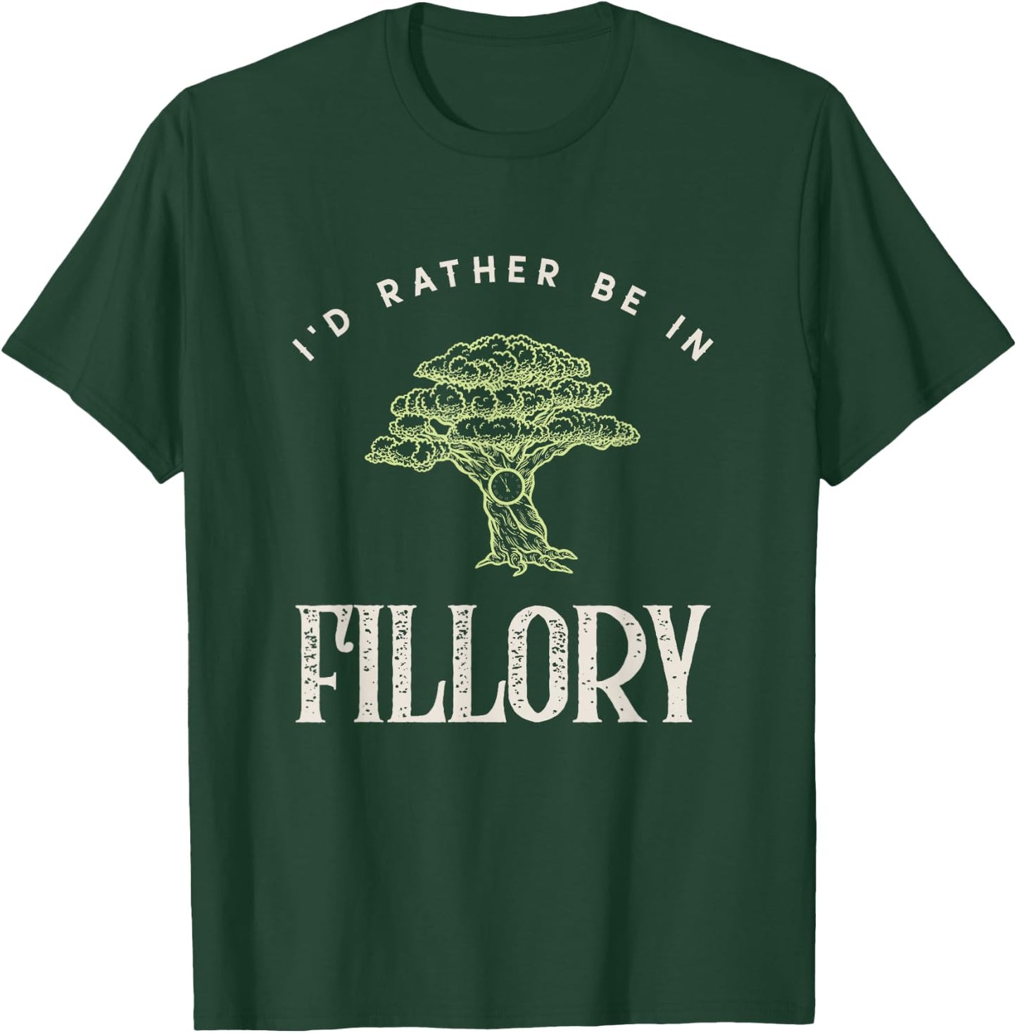 Magical Cat Women's I'd Rather Be In Fillory The Magicians Modern Graphic Print Black Short Sleeve T-Shirt - T-Shirt | Forest