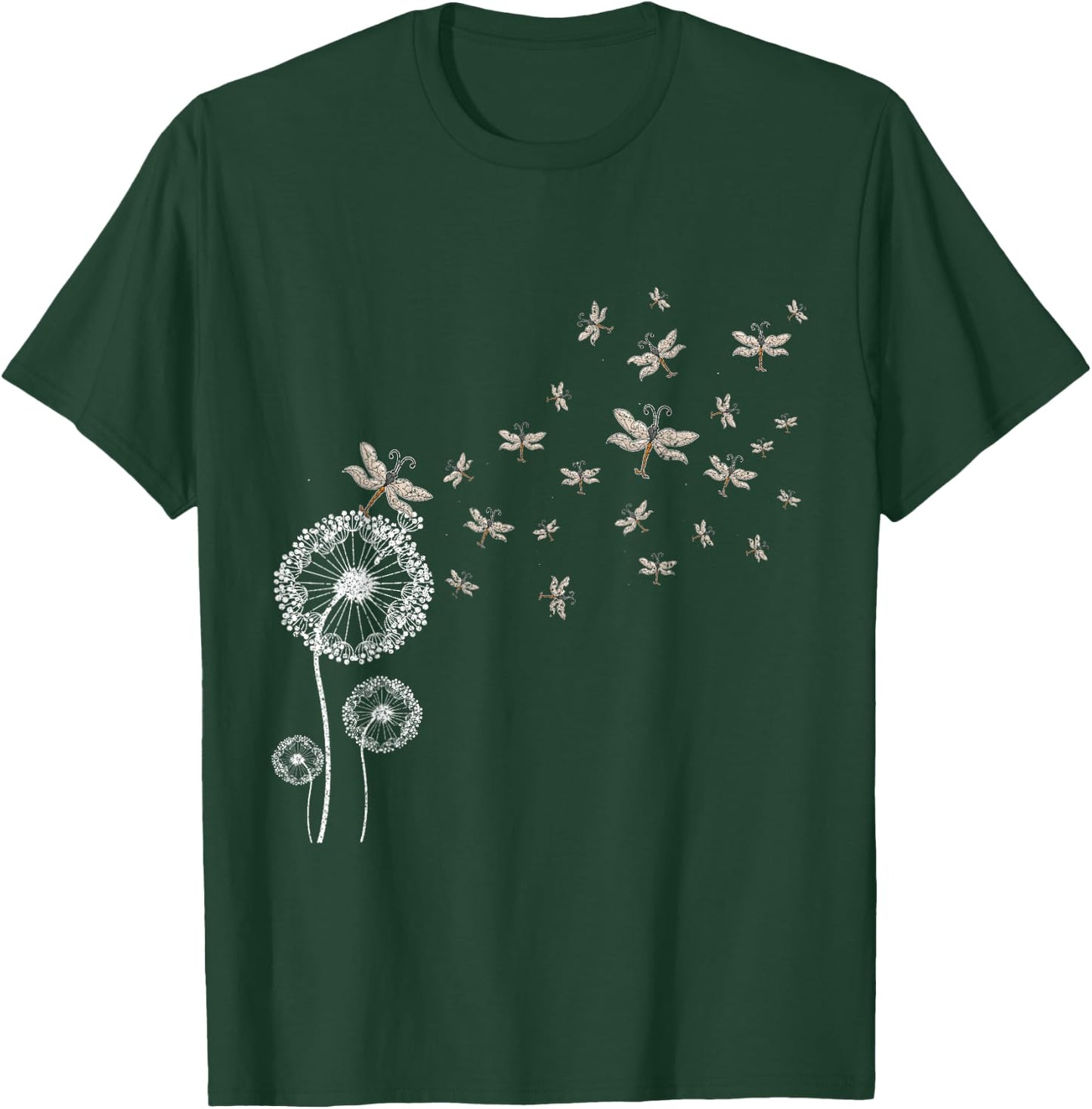 Dragonfly Dandelion T-Shirt - T-Shirt | Forest