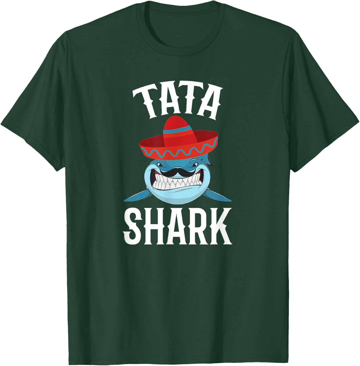 Tata Shark Funny Spanish Daddy T-Shirt - T-Shirt | Forest