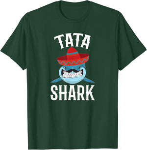 Tata Shark Funny Spanish Daddy T-Shirt - T-Shirt | Forest