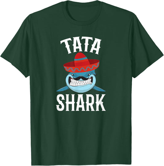 Tata Shark Funny Spanish Daddy T-Shirt - T-Shirt | Forest