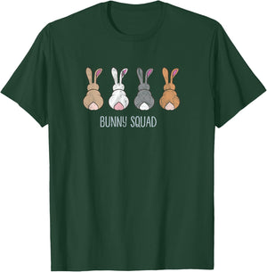 Bunny Squad Funny Ironic Pet Rabbits Team T-Shirt - T-Shirt | Forest