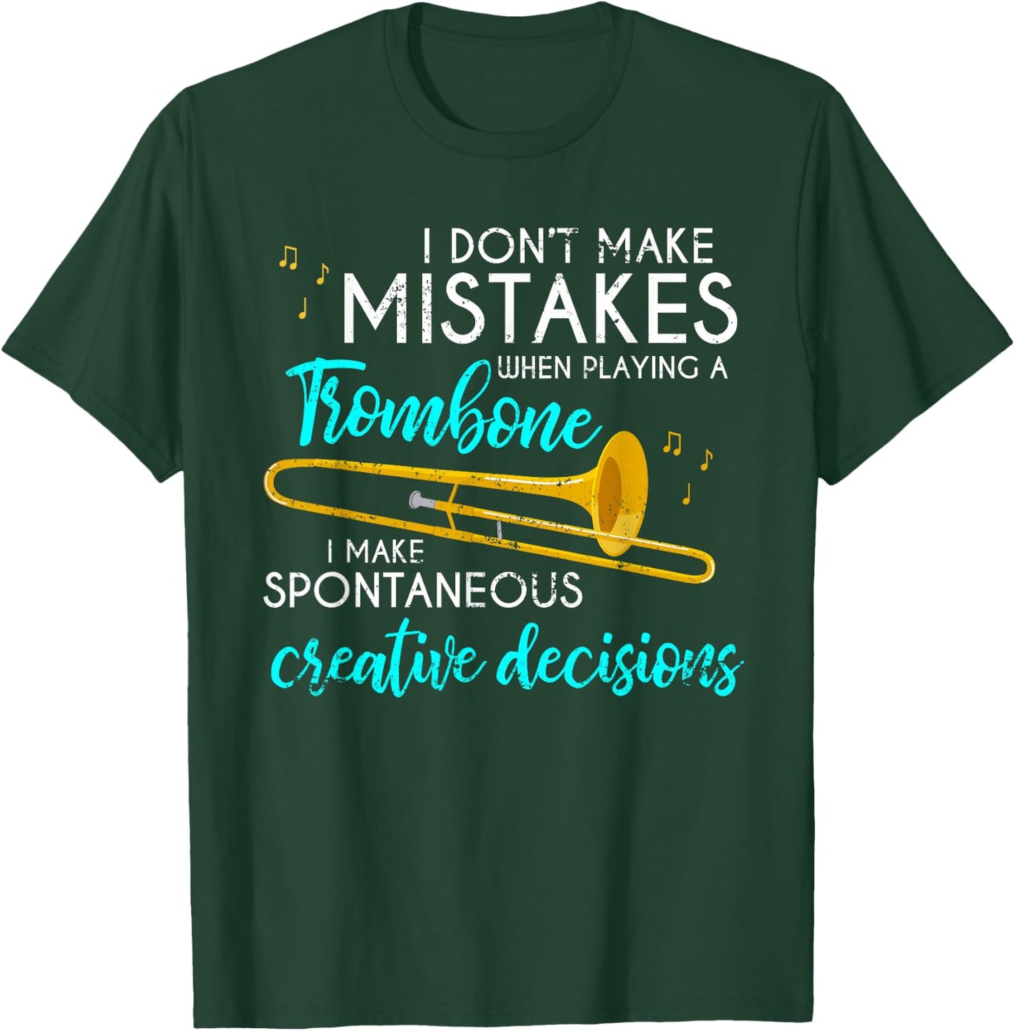 Orchestra Musician Gift Funny Trombone T-Shirt - T-Shirt | Forest