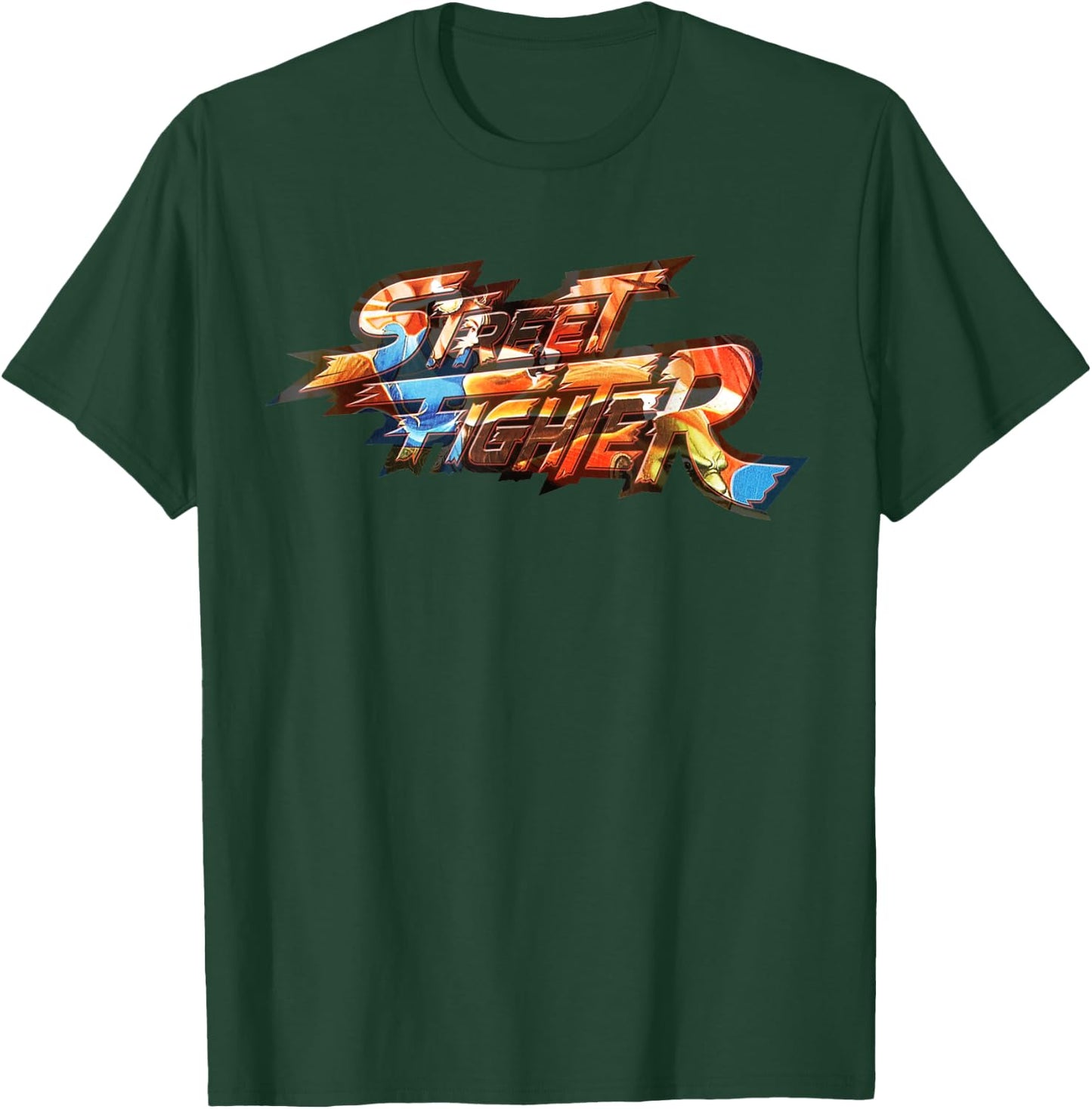 Street Fighter Logo Chun Li Kick Epic Battle Retro Gamer T-Shirt - T-Shirt | Forest
