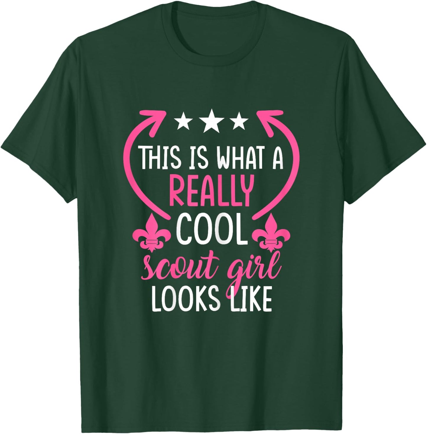 This is What a Really Cool Scout Girl Looks Like Scouts Gift T-Shirt - T-Shirt | Forest
