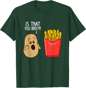 Potato is That You Bro Funny French Fries Small T-Shirt - T-Shirt | Forest
