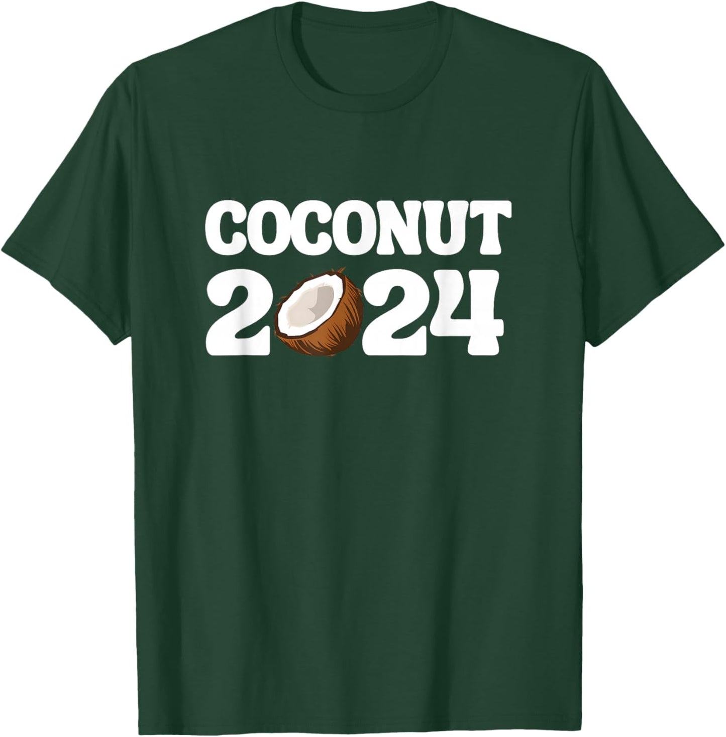 Funny Kamala Harris 2024 Statement Democrat Coconut Tree T-Shirt - T-Shirt | Forest