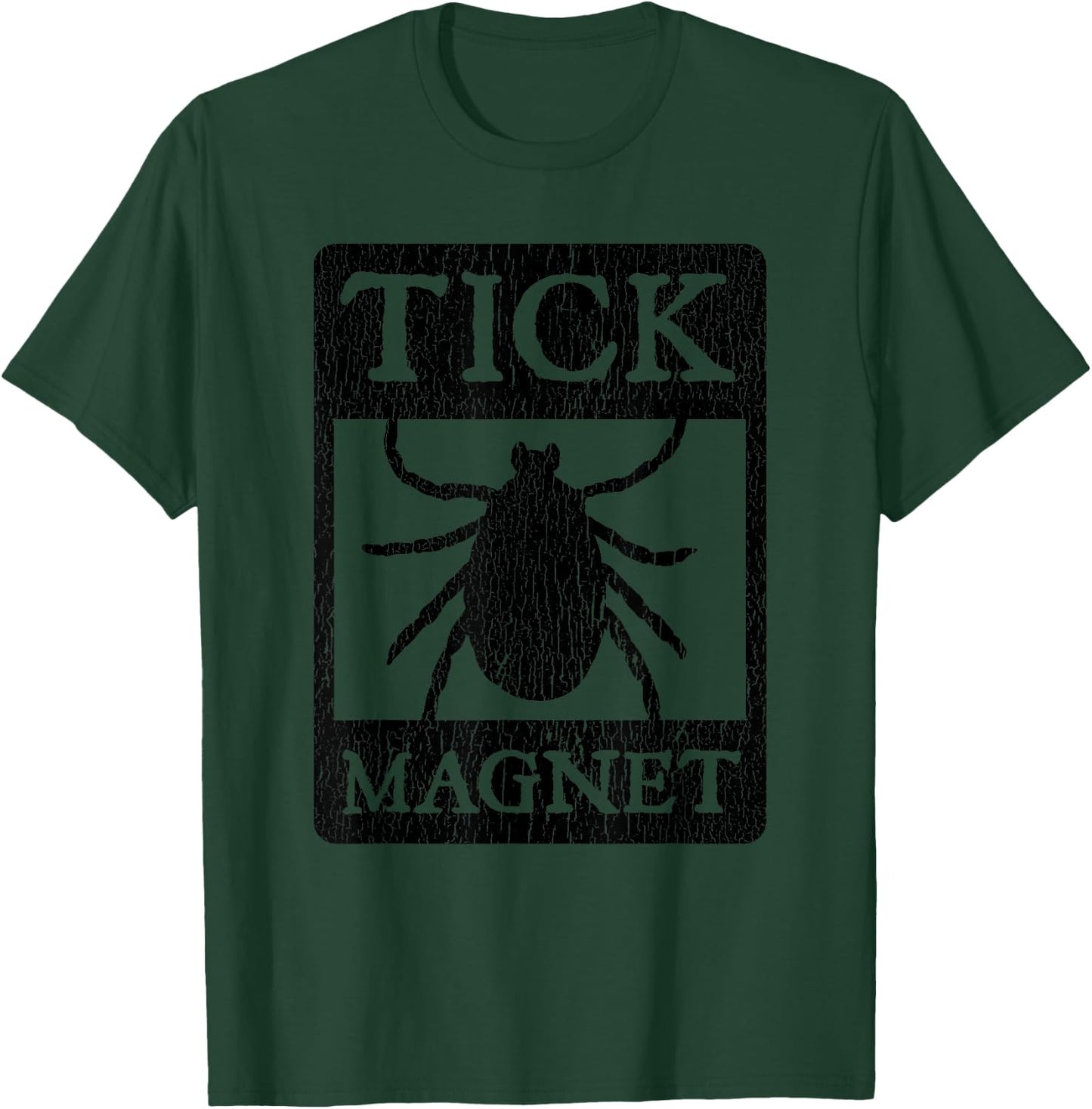 Tick Magnet Funny Summer Vacation Gag Gift Men Women Kids T-Shirt - T-Shirt | Forest
