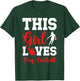 This Girl Loves Flag Football Girl Flag Football Player T-Shirt - T-Shirt | Forest