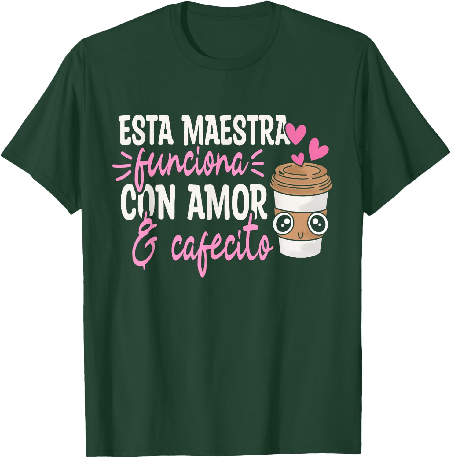 Espanol Bilingual Teacher Maestra Spanish Teacher Coffee T-Shirt - T-Shirt | Forest