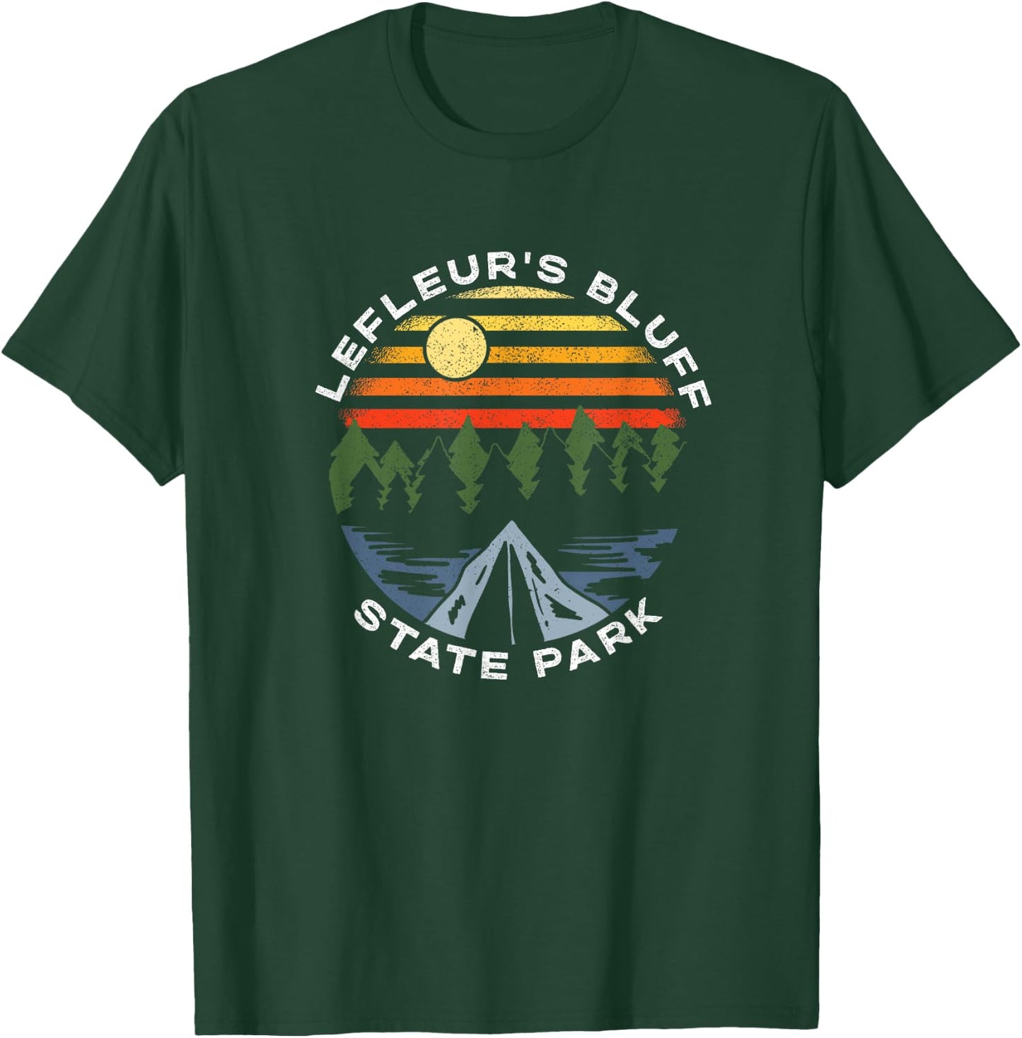 LeFleur's Bluff State Park Mississippi Camping Vacation T-Shirt - T-Shirt | Forest
